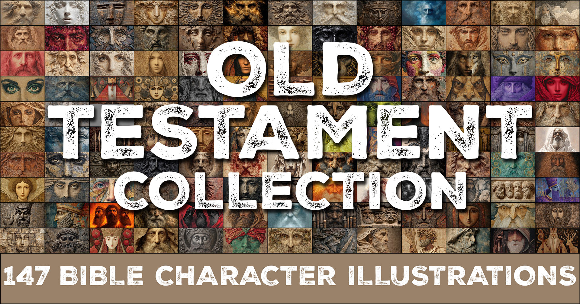 THE BIBLE OLD TESTAMENT COLLECTION: 147 DOWNLOADABLE 8K DIGITAL ILLUSTRATIONS FROM VERY ILLUSTRATED PEOPLE™