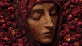 Mary the Unfading Rose — Symbolic — Marian Devotion Downloadable 8k Digital Illustration