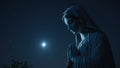 Mary of the Morning Star — Symbolic — Marian Devotion Downloadable 8k Digital Illustration