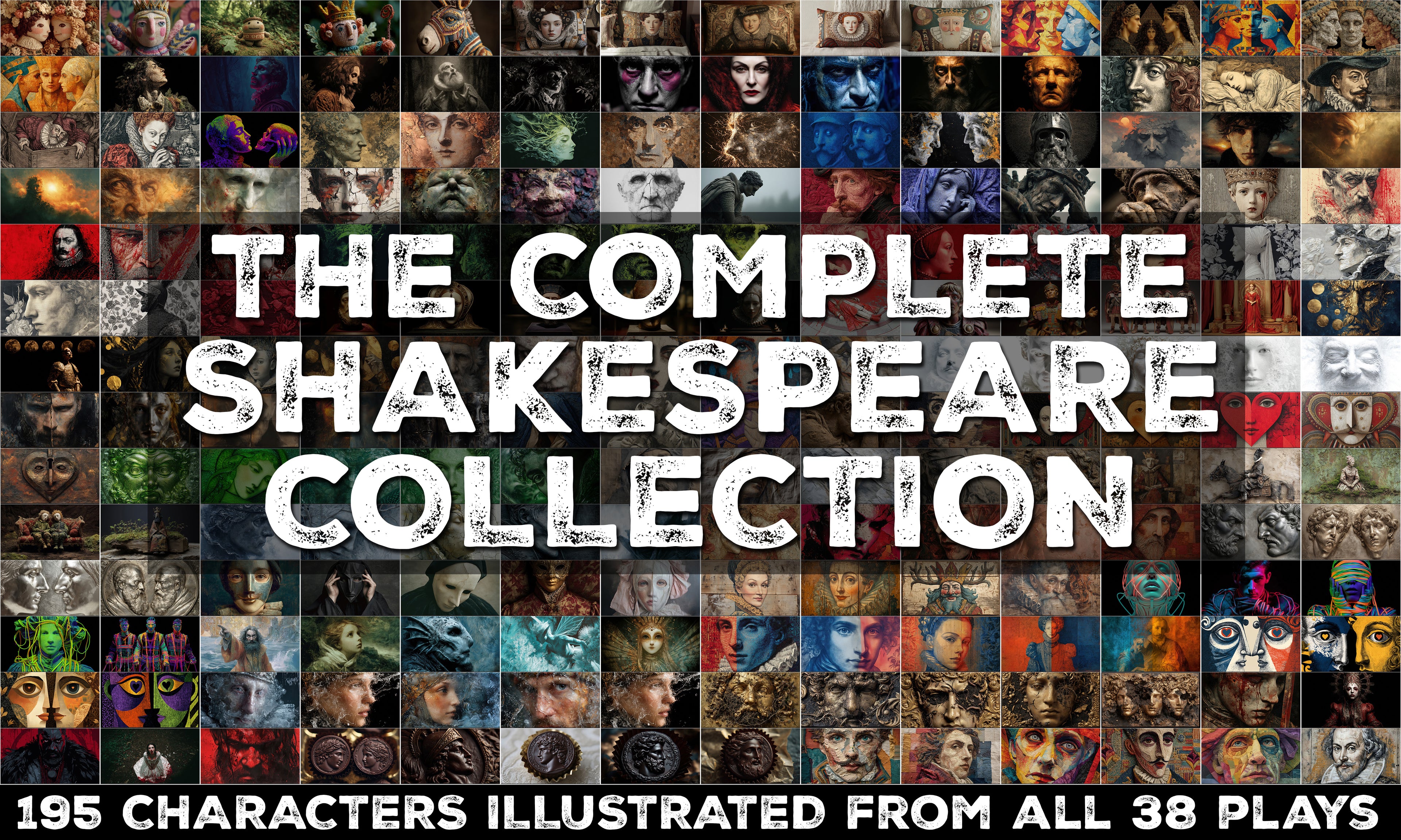 VIP COMPLETE SHAKESPEARE COLLECTION: 195 CHARACTERS ILLUSTRATED