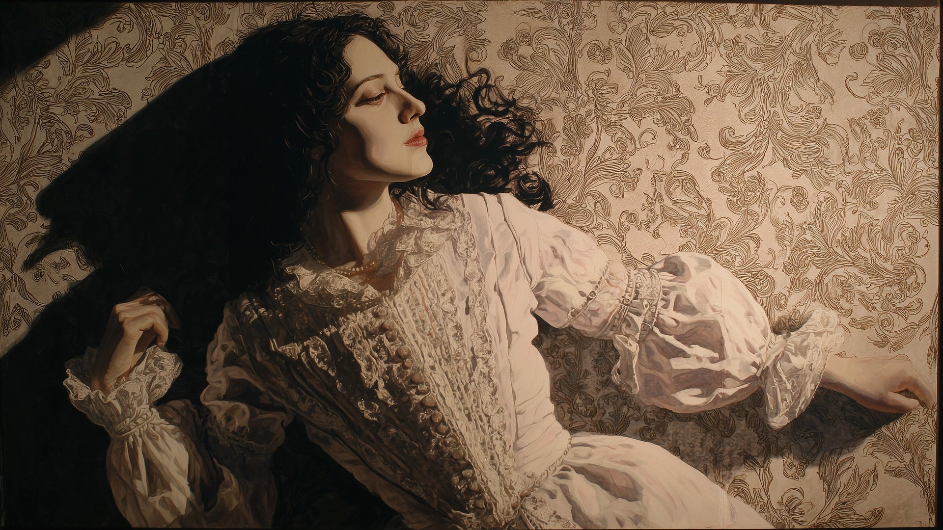 Elizabeth Barrett Browning — Poet — VIP Varied Illustrated People Downloadable 8k Digital Illustration