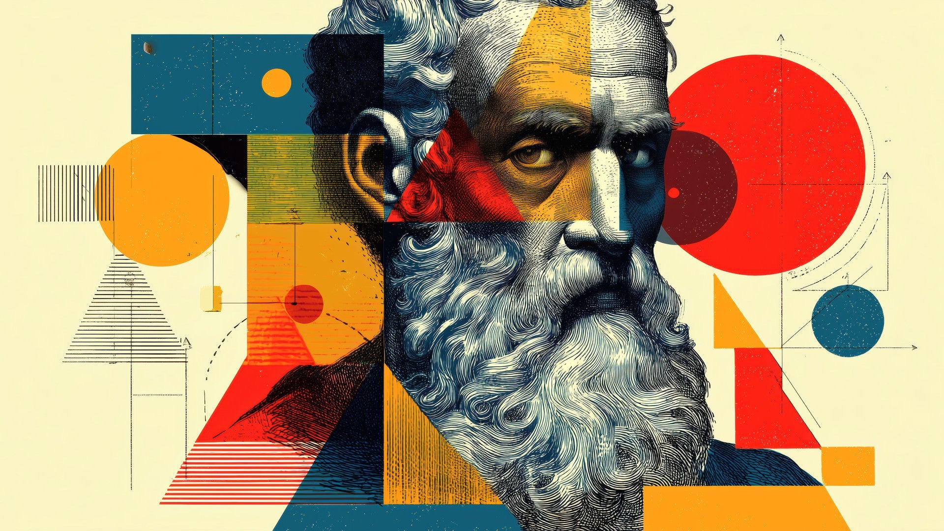 Euclid — Mathematician — VIP Varied Illustrated People Downloadable 8k Digital Illustration