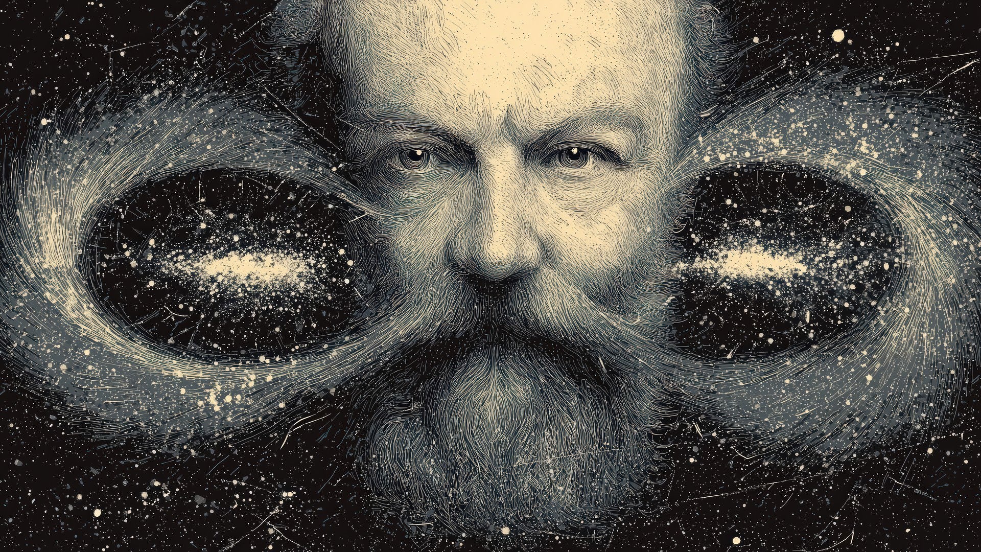Georg Cantor — Mathematician — VIP Varied Illustrated People Downloadable 8k Digital Illustration