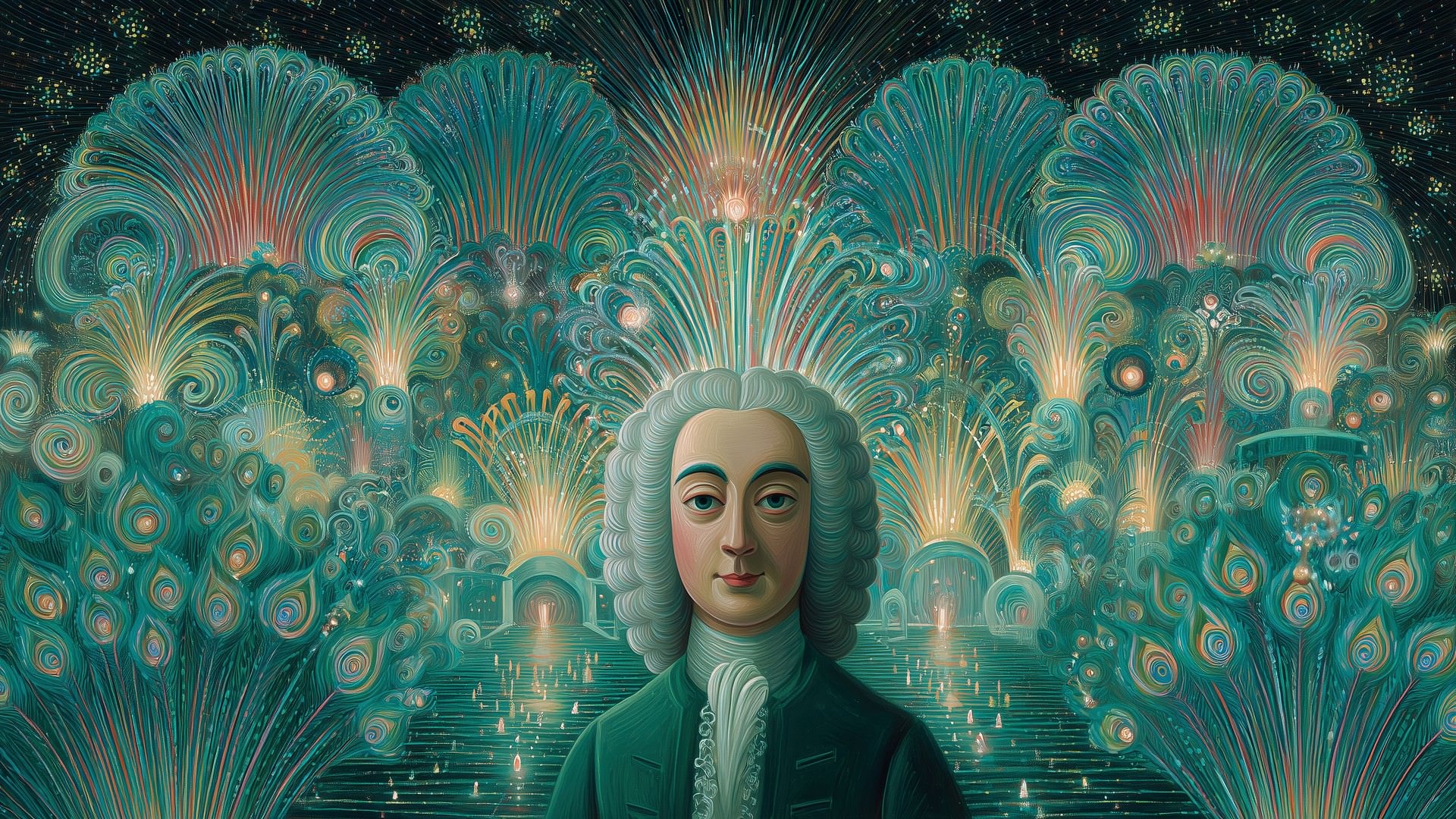 George Frideric Handel — Composer — VIP Varied Illustrated People Downloadable 8k Digital Illustration