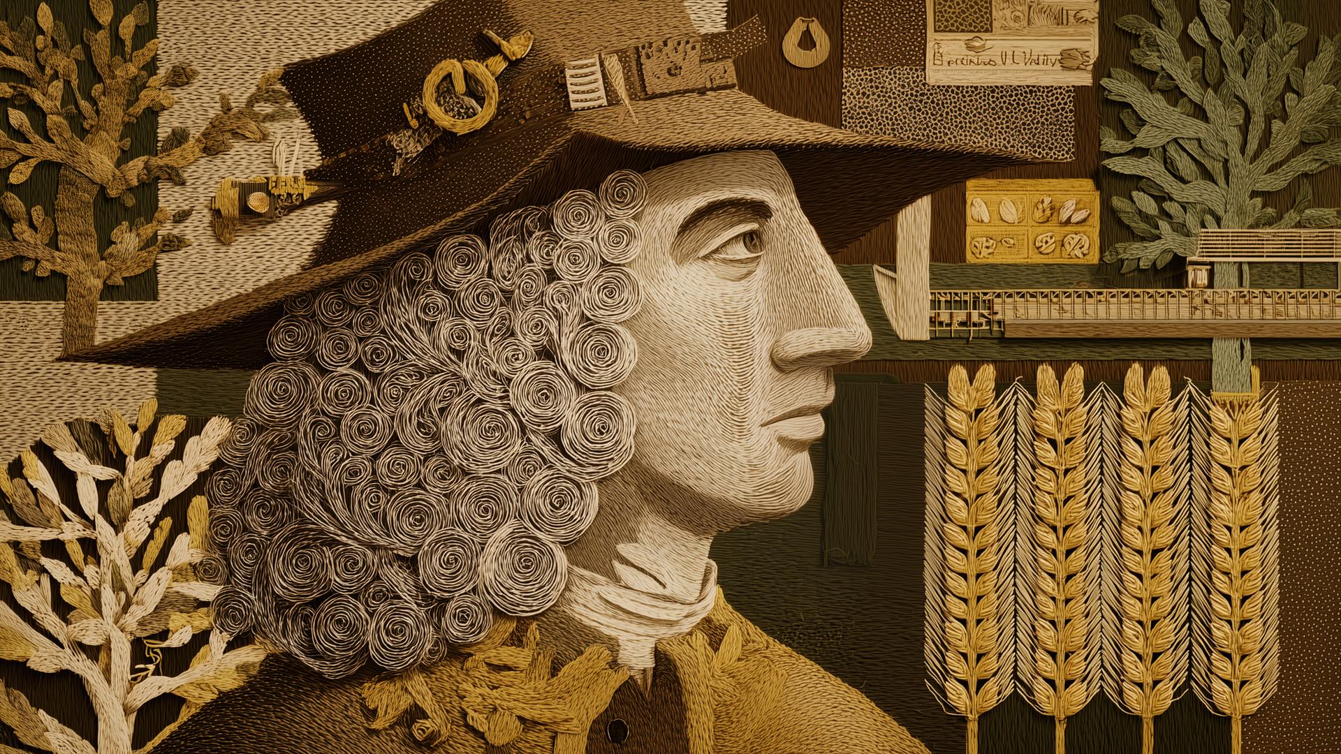 Jethro Tull — Agriculturalist — VIP Varied Illustrated People Downloadable 8k Digital Illustration