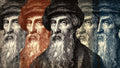 Johannes Gutenberg — Inventor — VIP Varied Illustrated People Downloadable 8k Digital Illustration