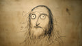 Leonardo da Vinci — Polymath (as Painted by Mona Lisa) — VIP Varied Illustrated People Downloadable 8k Digital Illustration
