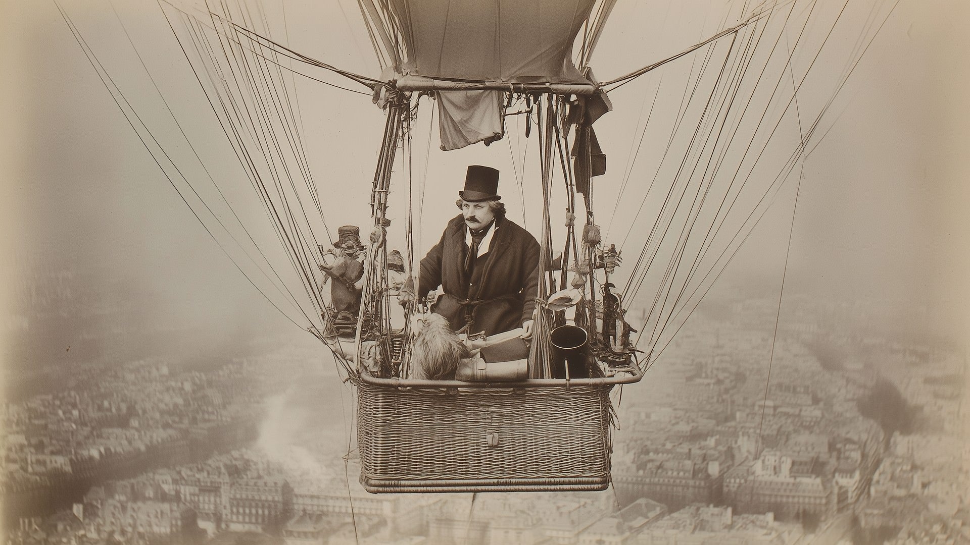 Nadar (Gaspard-Félix Tournachon) — Photographer — VIP Varied Illustrated People Downloadable 8k Digital Illustration